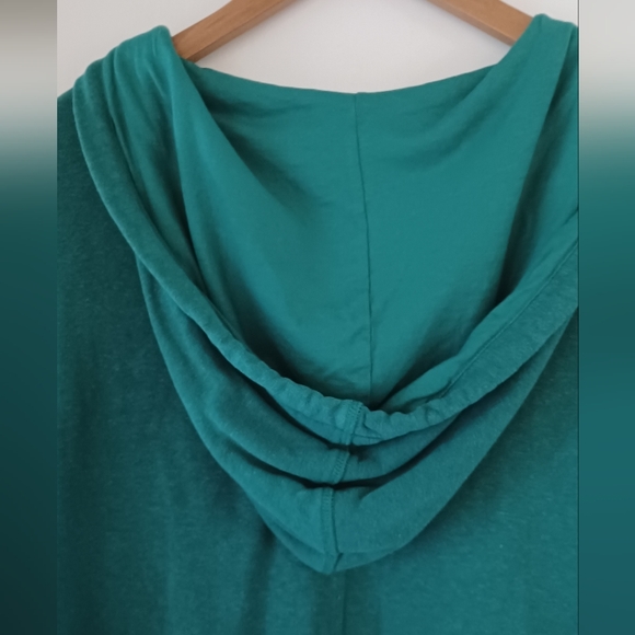 Toad&Co Epiq Poncho hoodie hemp cotton green - Picture 5 of 8